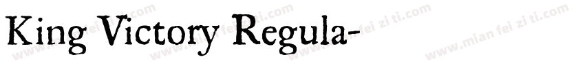 King Victory Regula字体转换